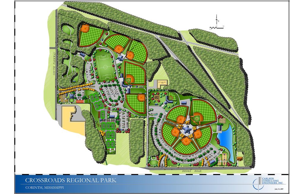 Crossroads Regional Park Funstation Playground Land Plan